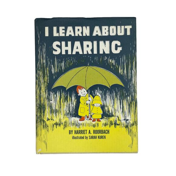 I Learn About Sharing Childrens Book Vintage 1968 Harriet Roorbach Illustrated - Picture 15 of 15